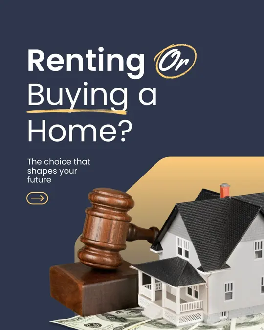 Carousel comparing renting for flexibility against buying to build equity, published 24 Jul 2026