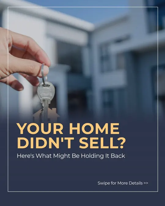Carousel opening on Your Home Didn't Sell, covering overpricing and weak presentation, published 31 Jul 2026